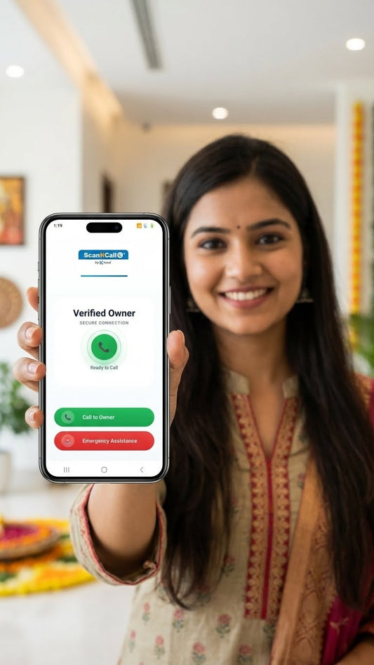 ScanNcall: Call To Car Owner Instantly -India’s Trusted Car Safety Smart QR