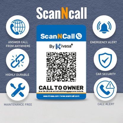 ScanNcall: Call To Car Owner Instantly -India’s Trusted Car Safety Smart QR