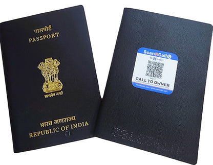 ScanNcall Passport QR Tag - Lost Passport Get it Back Instantly
