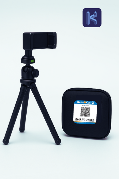 ScanNcall Travel Essentials QR Pack (4 Tags)