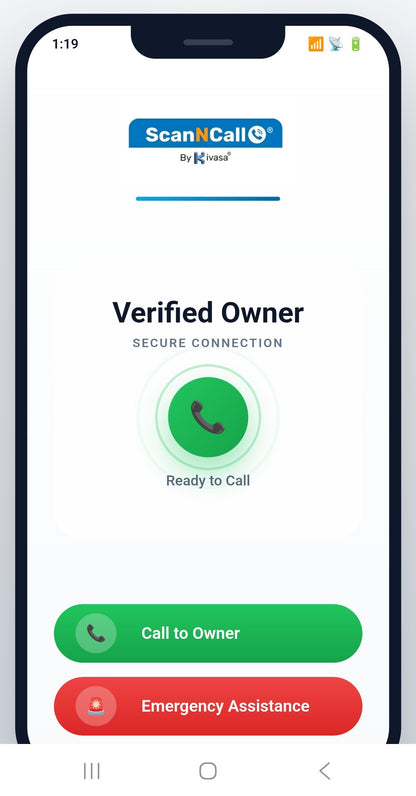ScanNcall: Call To Car Owner Instantly -India’s Trusted Car Safety Smart QR