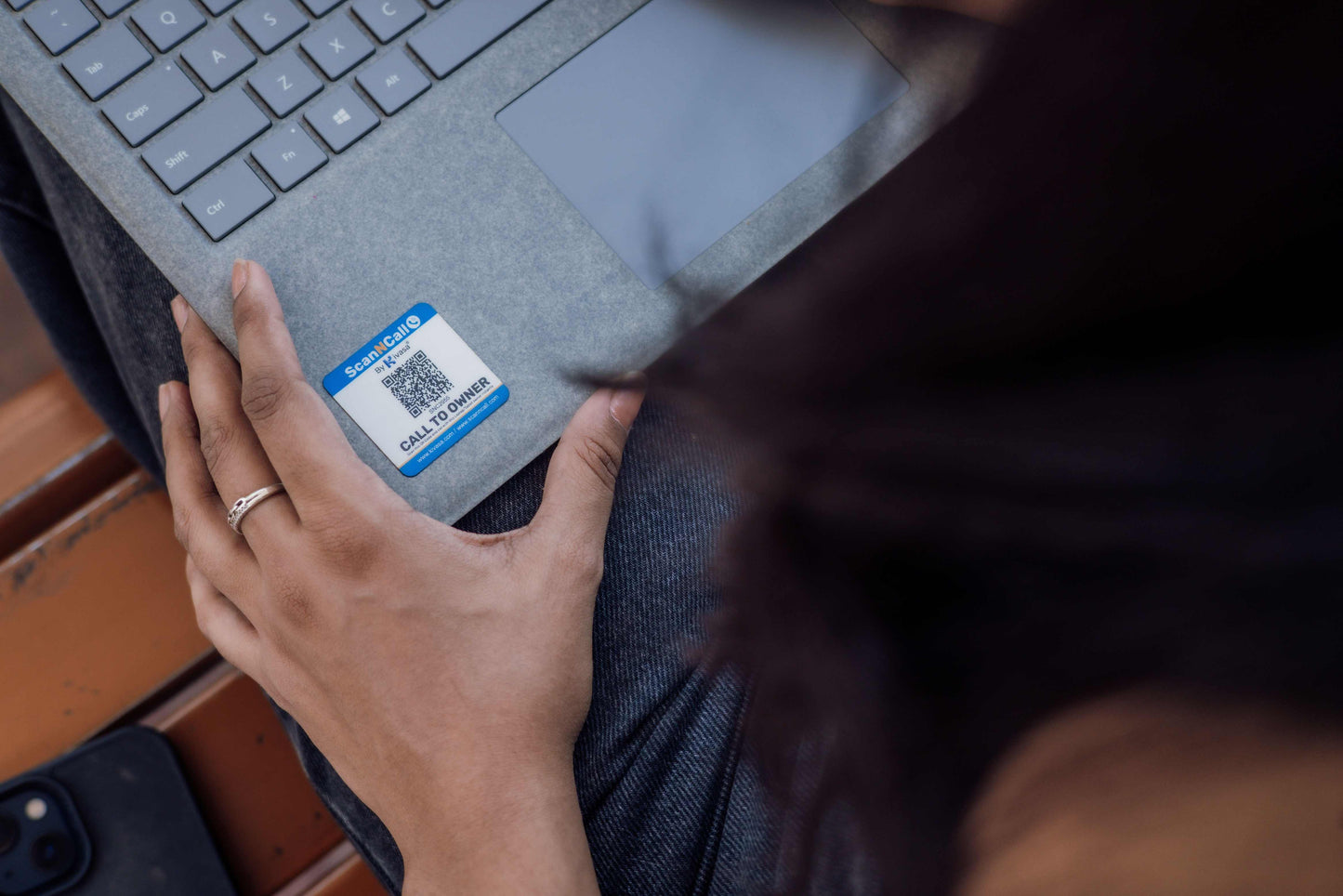 scanNcall Secure QR Codes for Laptops, Tablets