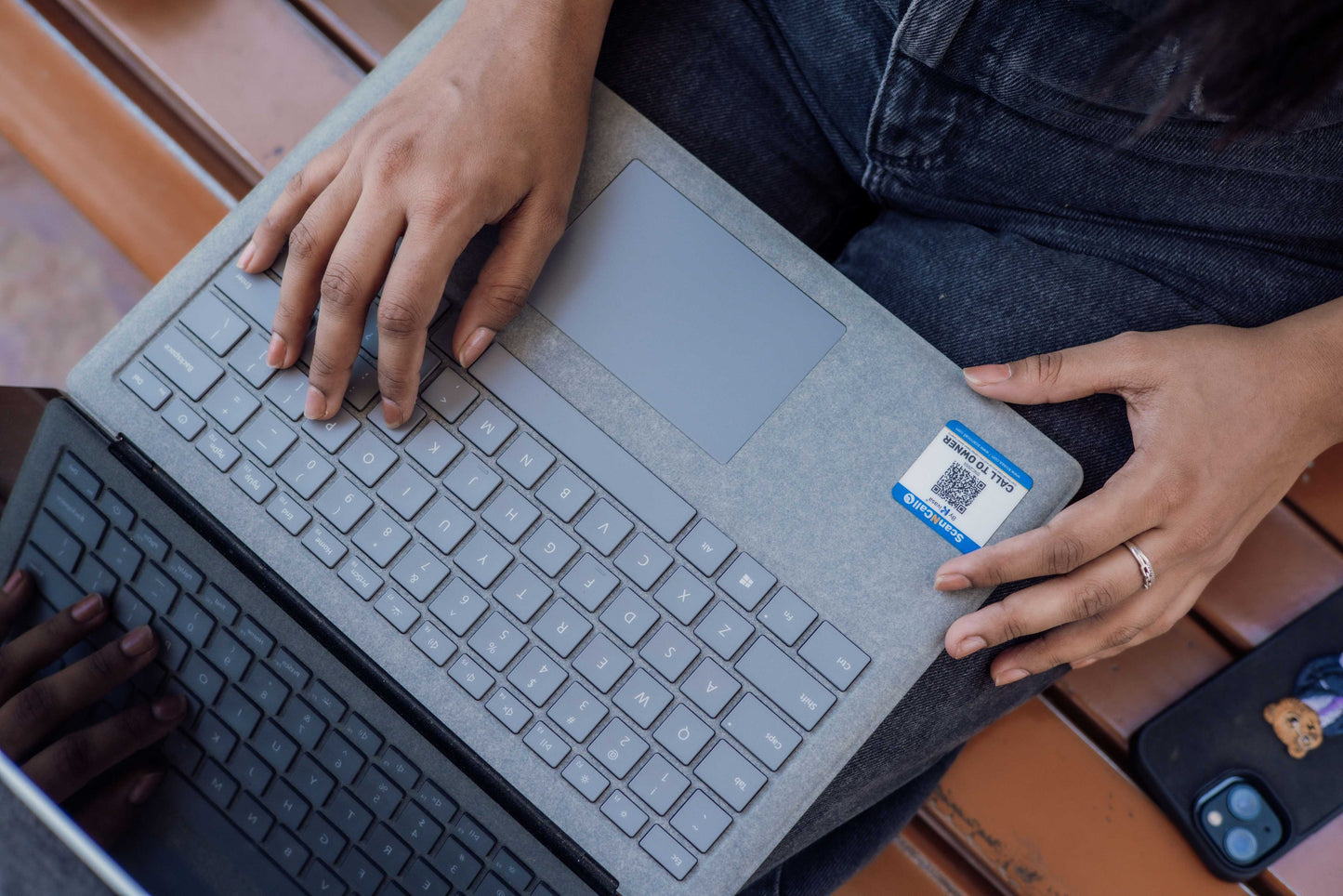 scanNcall Secure QR Codes for Laptops, Tablets
