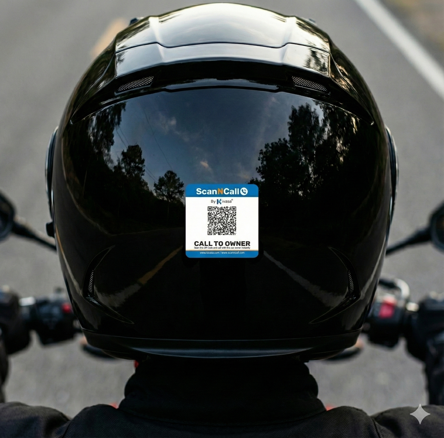 ScanNcall Smart QR for Bikes & Scooters – With Instant Contact & Emergency Call Solution