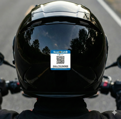 ScanNcall Smart QR for Bikes & Scooters – With Instant Contact & Emergency Call Solution